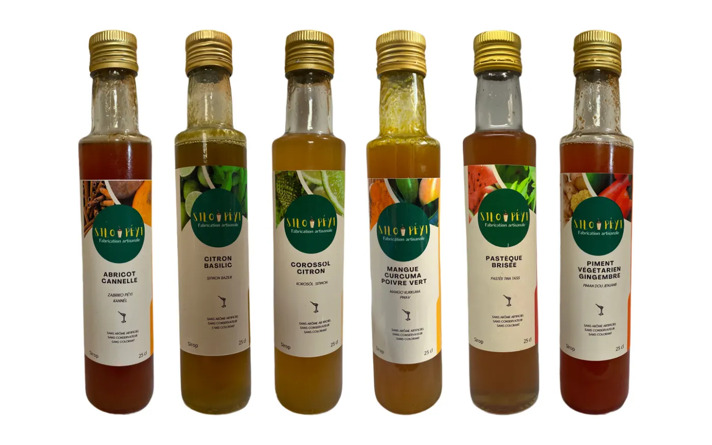 Gamme de sirops artisanaux Silo Péyi