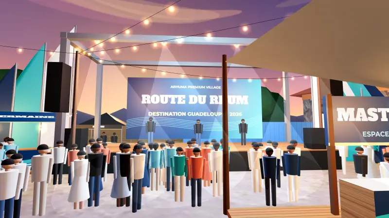 Scène « Les voiles », projection 3D